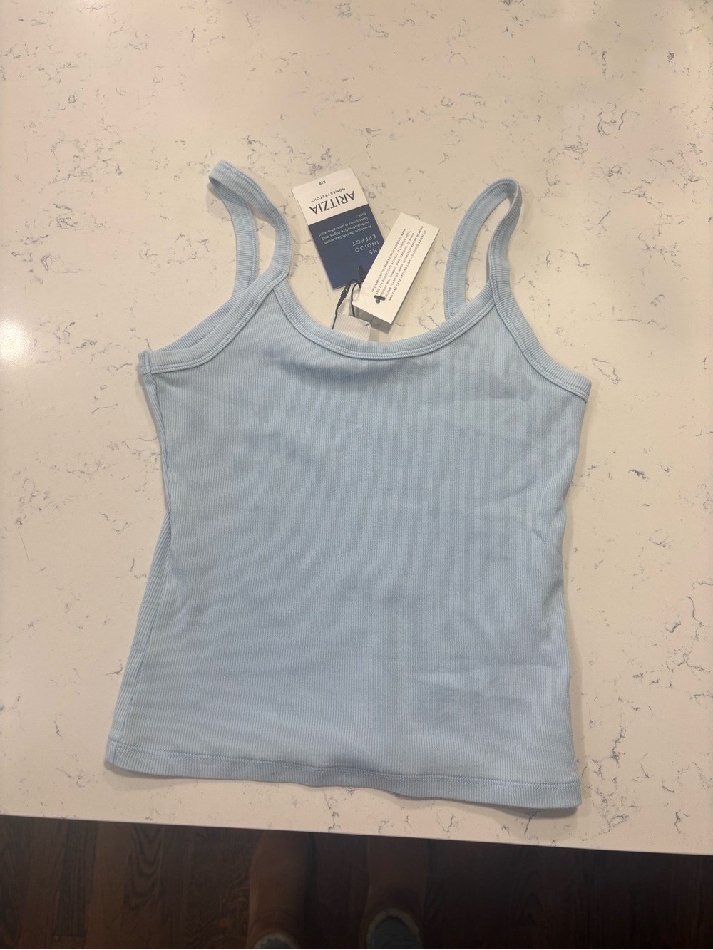 Aritzia Spectrum No Stress Beach Blue indigo effect Cami